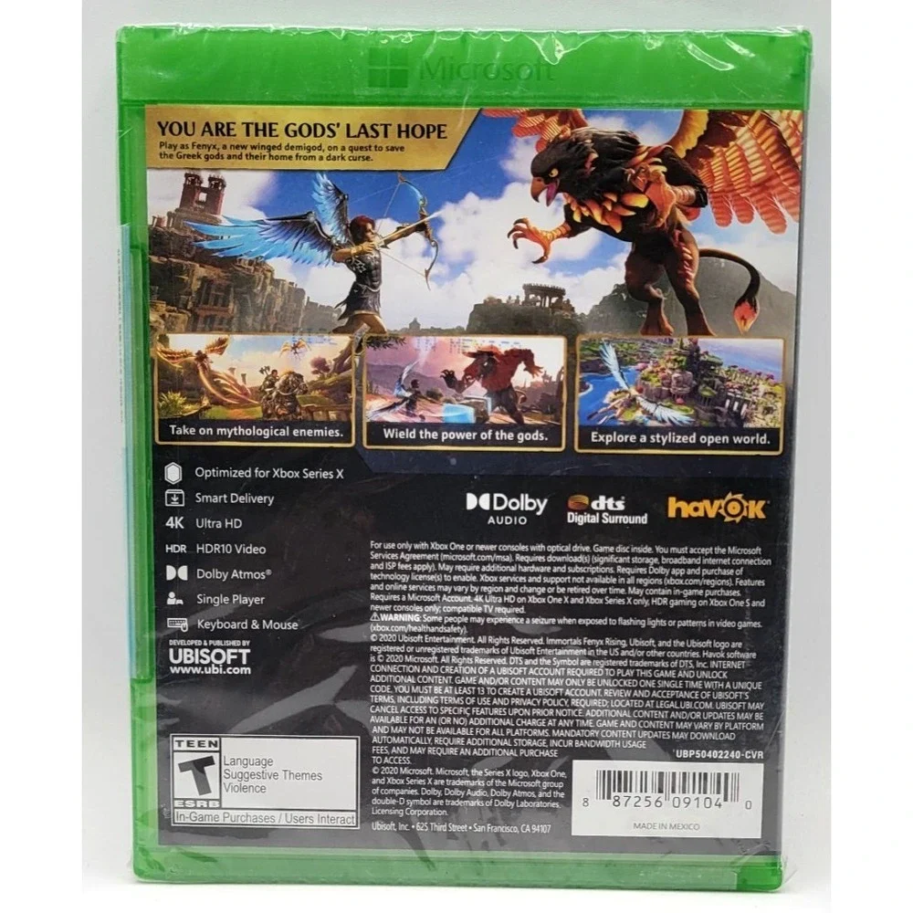 Immortals Fenyx Rising‎ (Microsoft Xbox Series X|S) FACTORY SEALED NEW UBISOFT